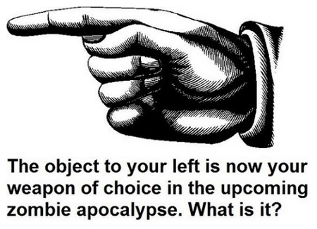 zombie weapon on your left